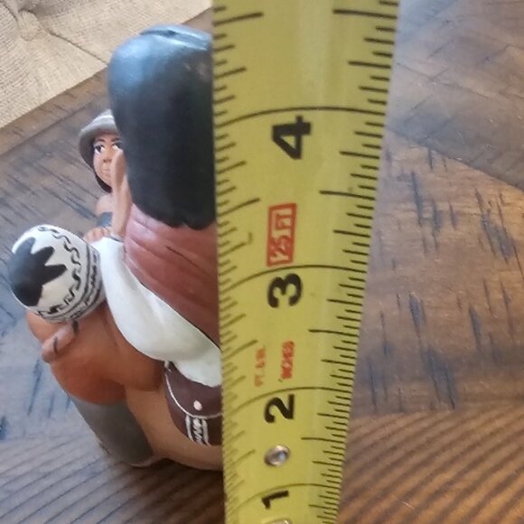 Clay Terra Cotta Pottery Peru Peruvian Jesus with Children Folk Art Christian - Picture 4 of 4